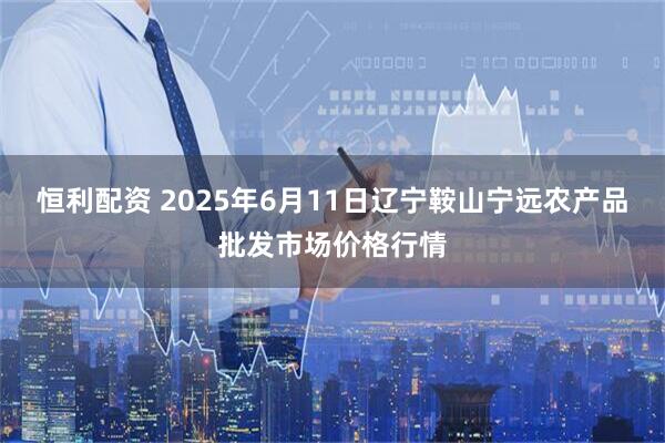 恒利配资 2025年6月11日辽宁鞍山宁远农产品批发市场价格行情
