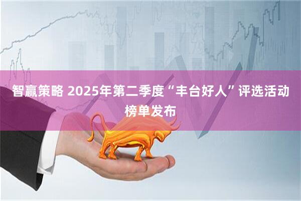 智赢策略 2025年第二季度“丰台好人”评选活动榜单发布