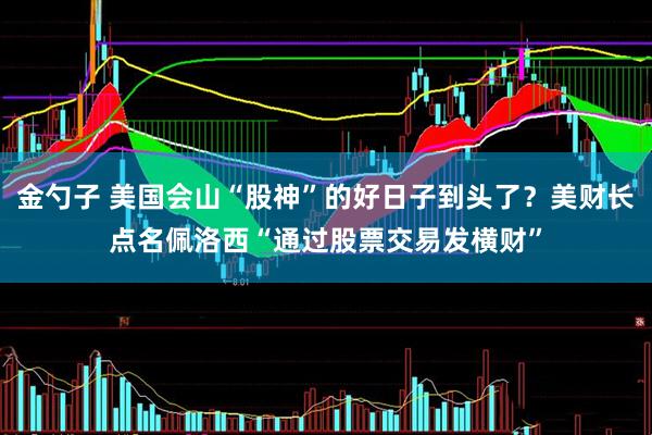 金勺子 美国会山“股神”的好日子到头了？美财长点名佩洛西“通过股票交易发横财”