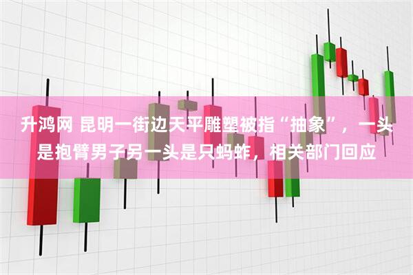升鸿网 昆明一街边天平雕塑被指“抽象”，一头是抱臂男子另一头是只蚂蚱，相关部门回应